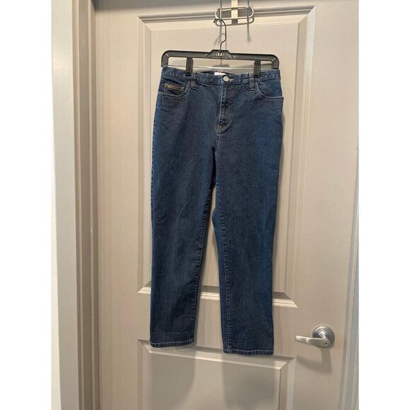 Calvin Klein Skinny Ankle Jeans | Women’s 8 | Slit Hem, Stretch Denim - Picture 1 of 6